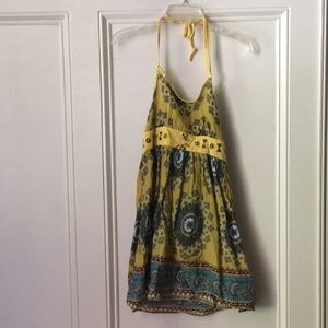 Vintage Paisley Yellow Sundress